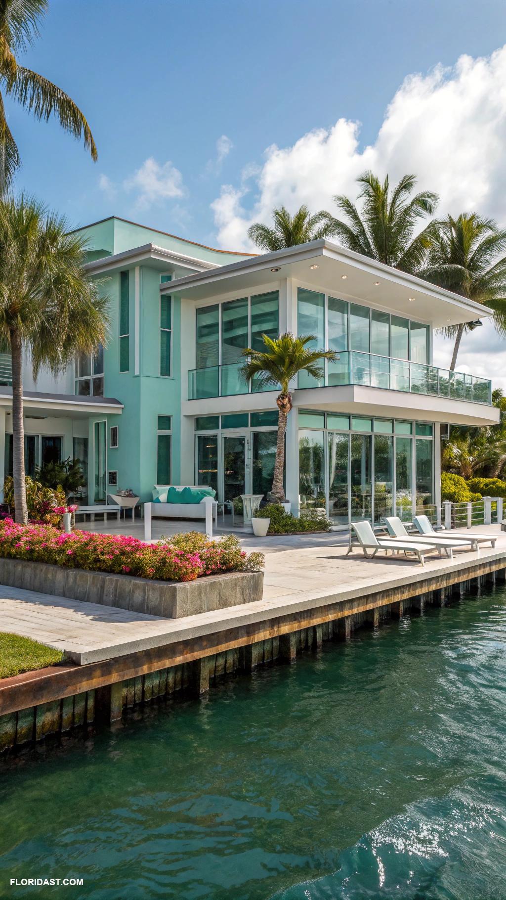 typical houses Contemporary Waterfront Home