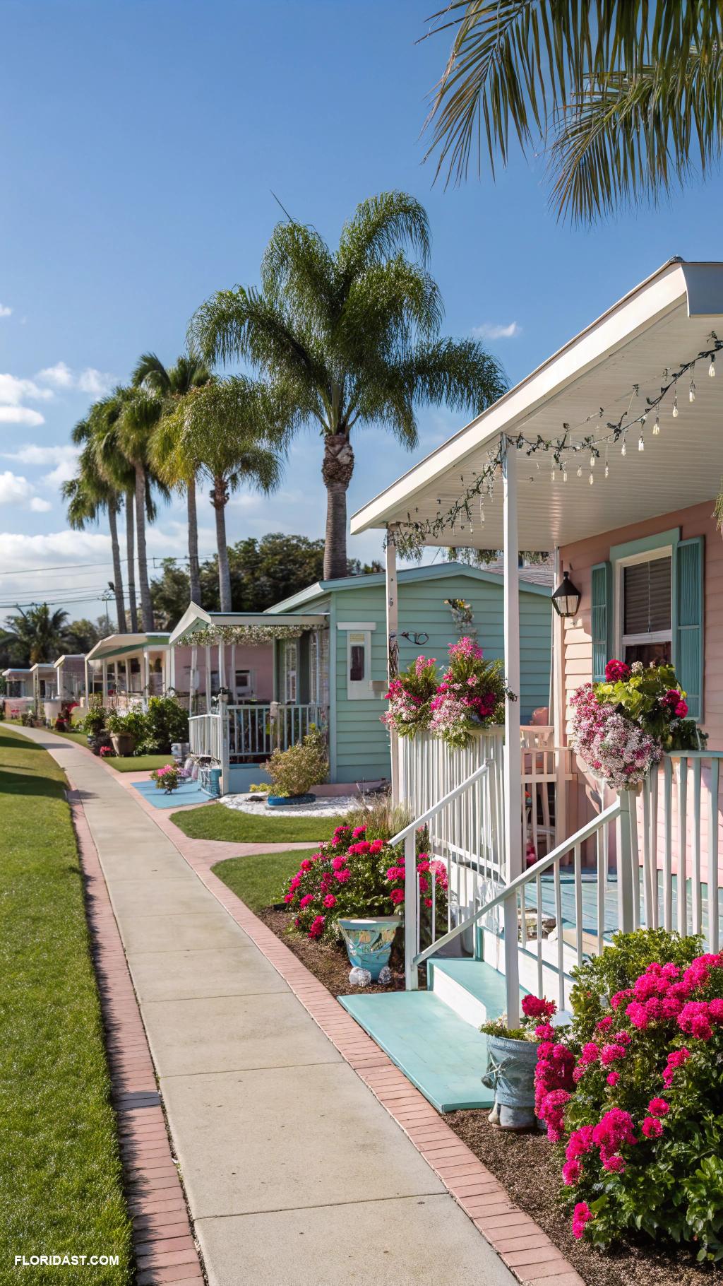 typical houses Mobile Home Community