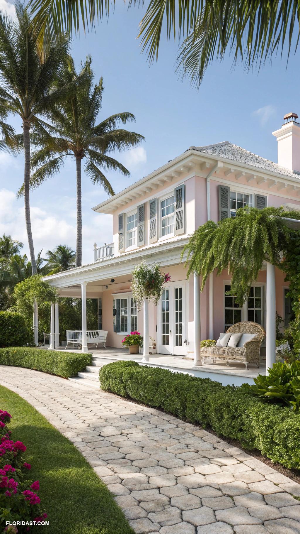 typical houses Palm Beach Colonial