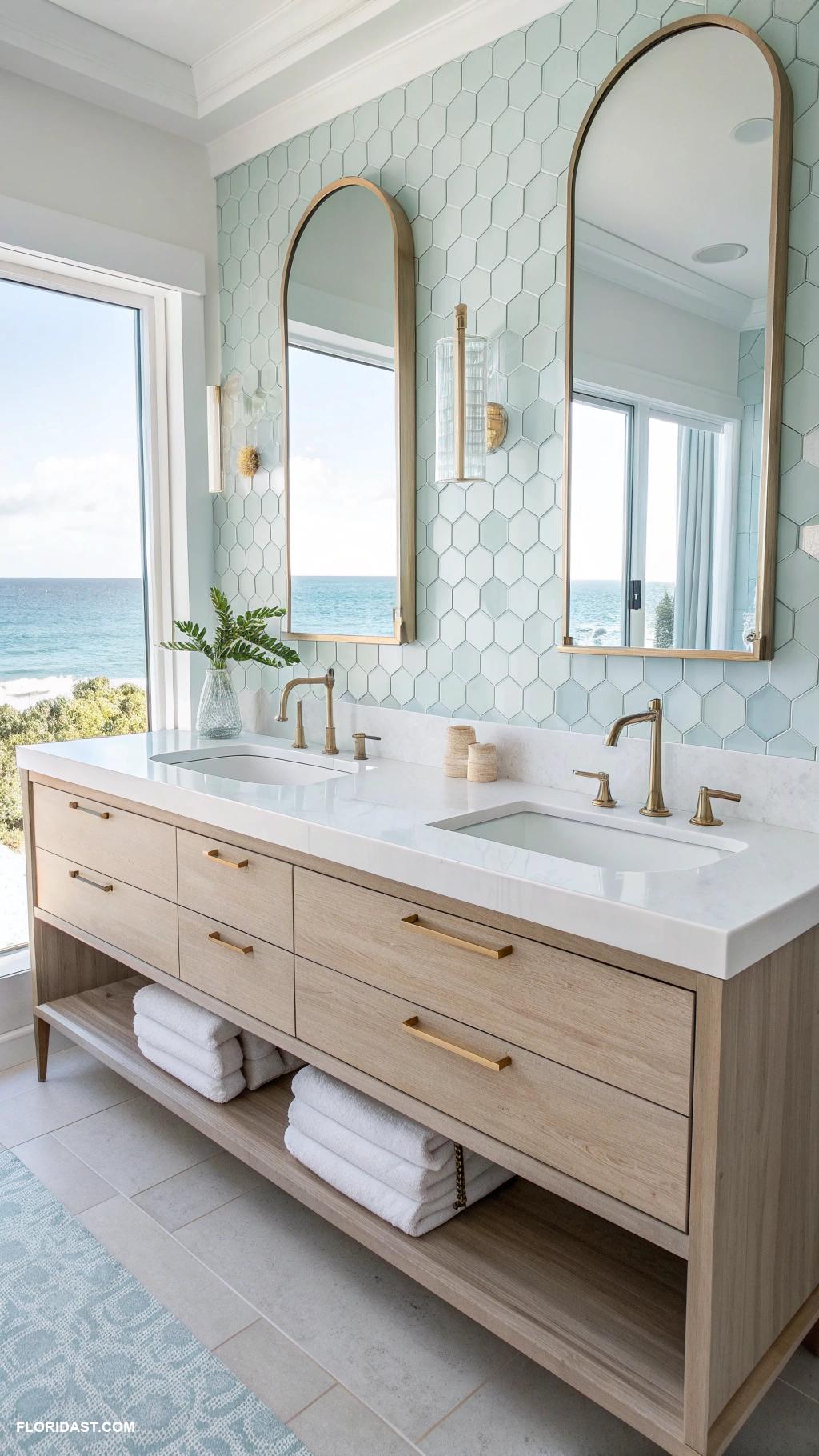 bathroom ideas Float or hanging vanities for modern look