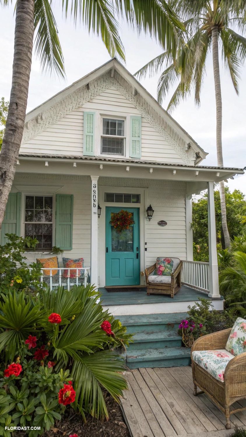 beach cottages Hemingway style house in Key West
