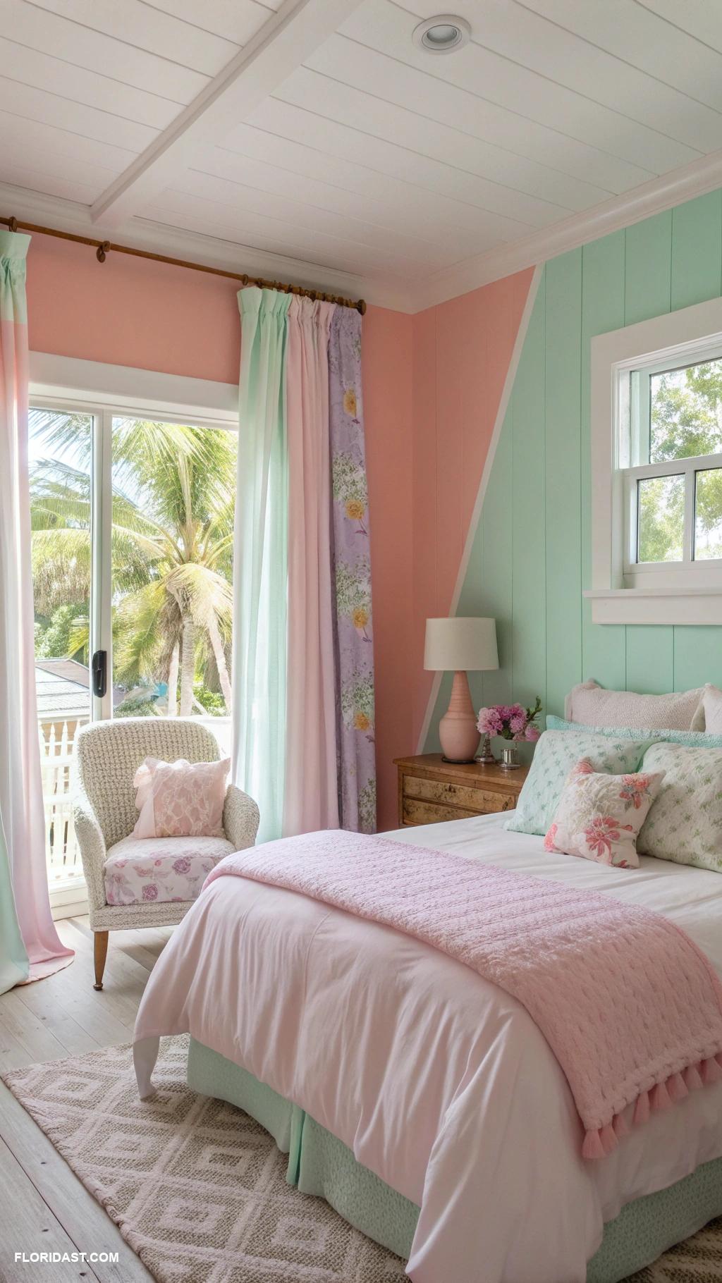 bedroom ideas Bright pastel color palette for walls