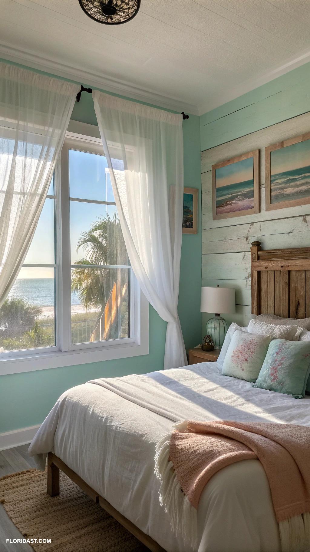 bedroom ideas Open windows with sheer curtains