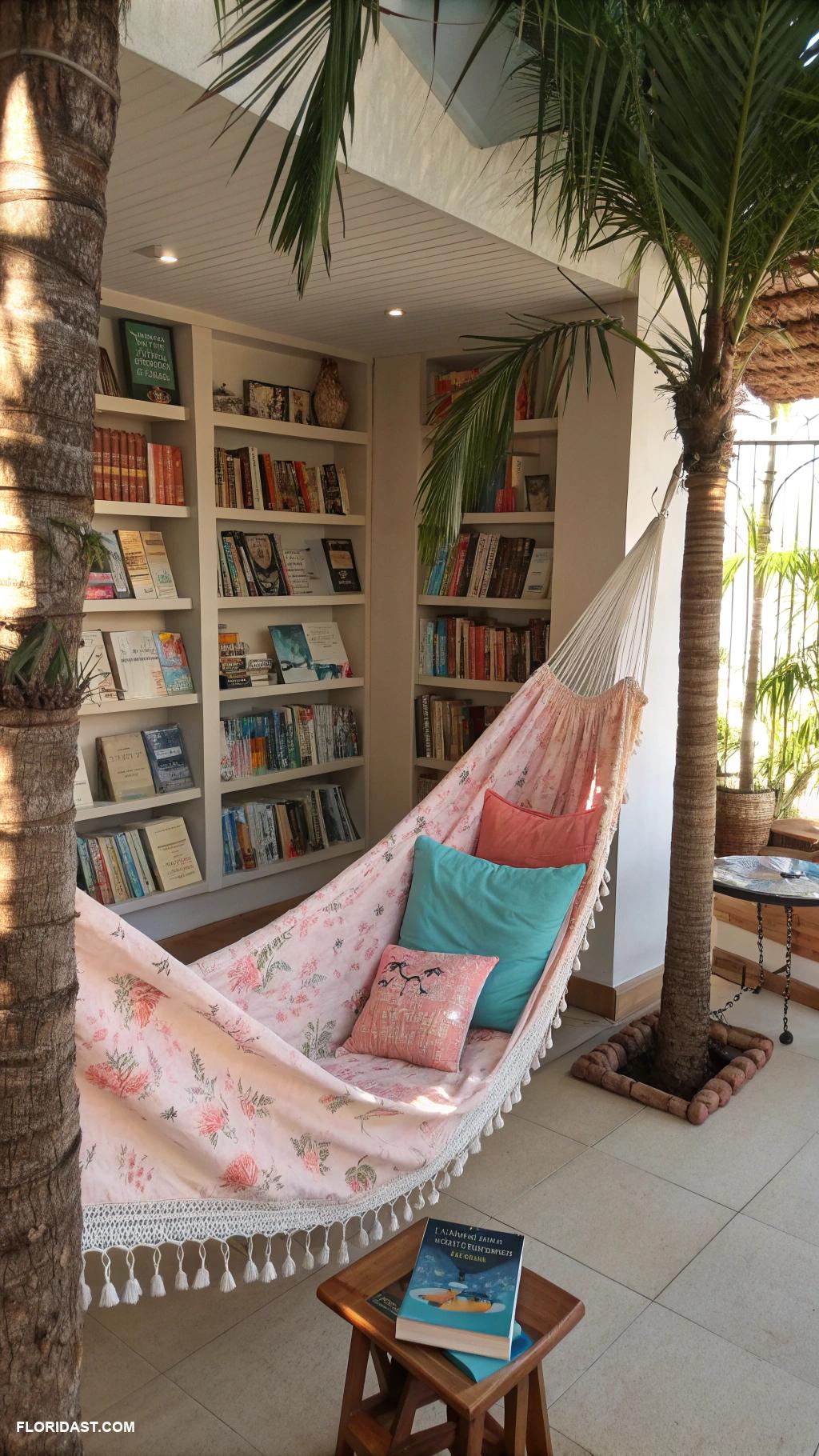 home library ideas Comfortable hammock for relaxed reading