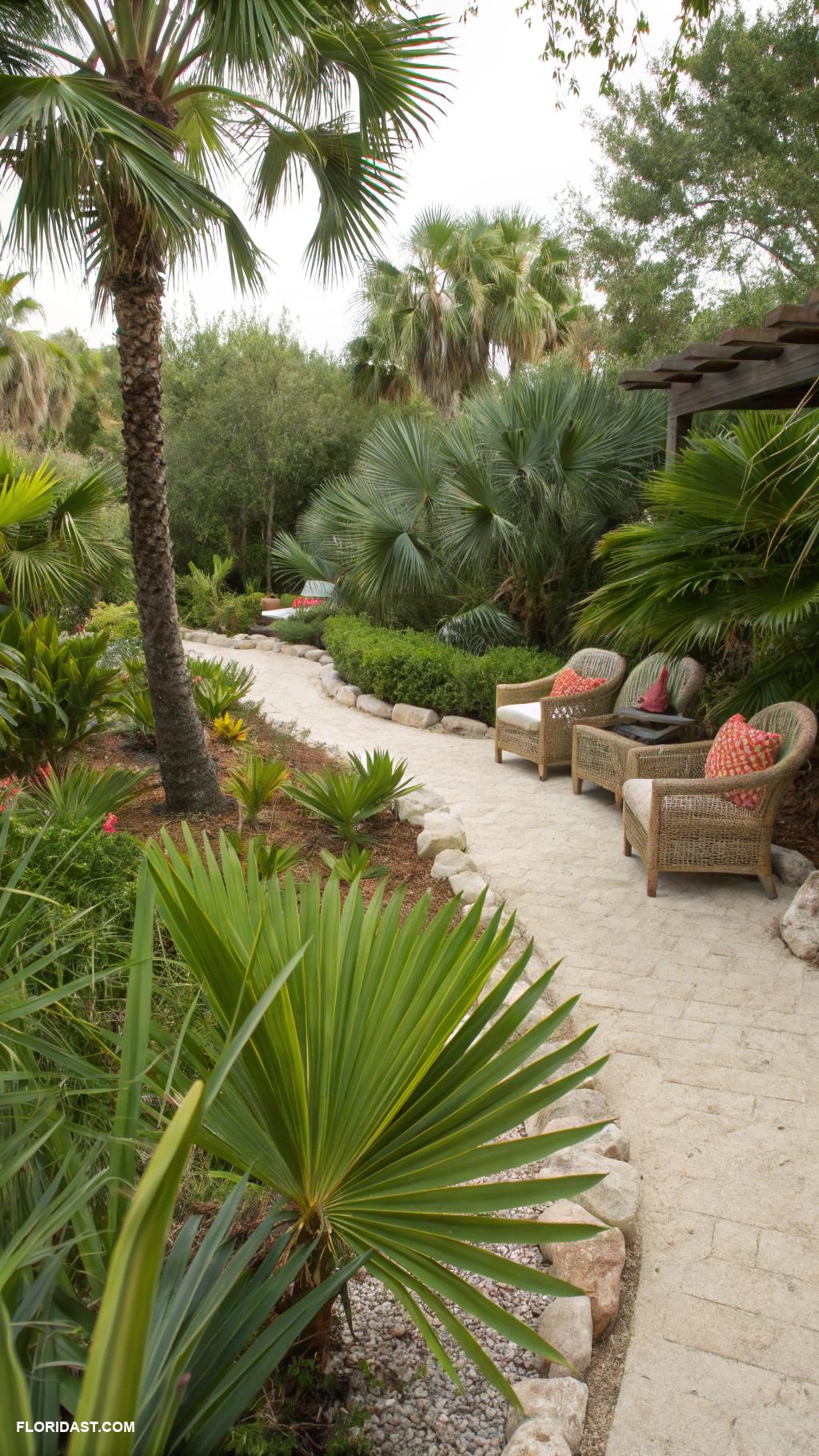 landscaping ideas Incorporate native plants such as Saw Palmetto and Coontie to create a low maintenance landscape that thrives in Floridas climate