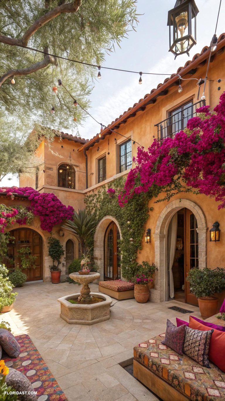 mediterranean style houses Mediterranean villas with vibrant courtyards