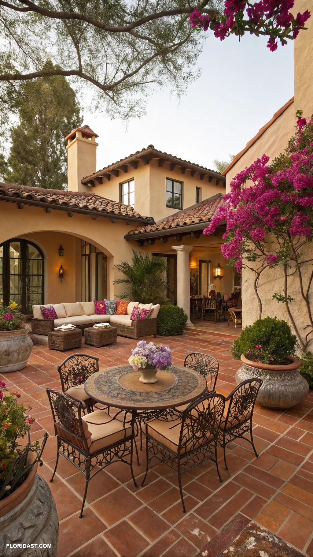 mediterranean style houses Spacious patios for outdoor living