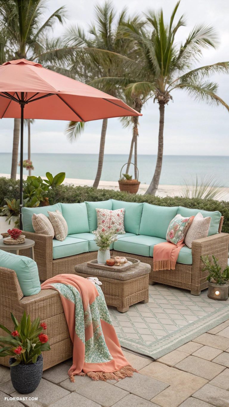patio ideas Beachy decor for a seaside vibe