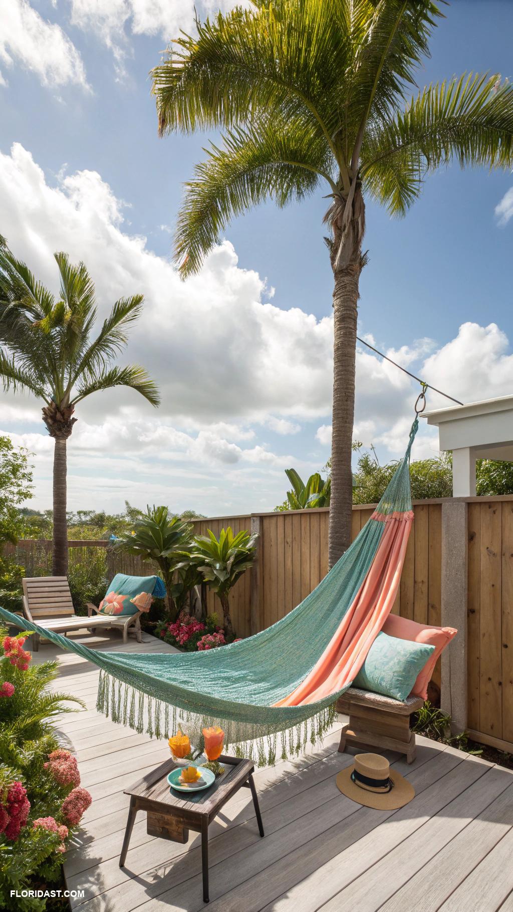 patio ideas Hammocks for relaxation and leisure