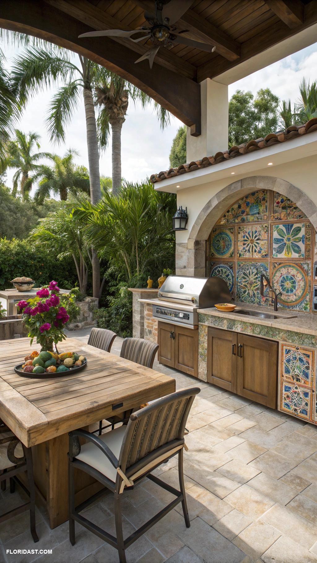 patio ideas Outdoor kitchen for entertaining guests