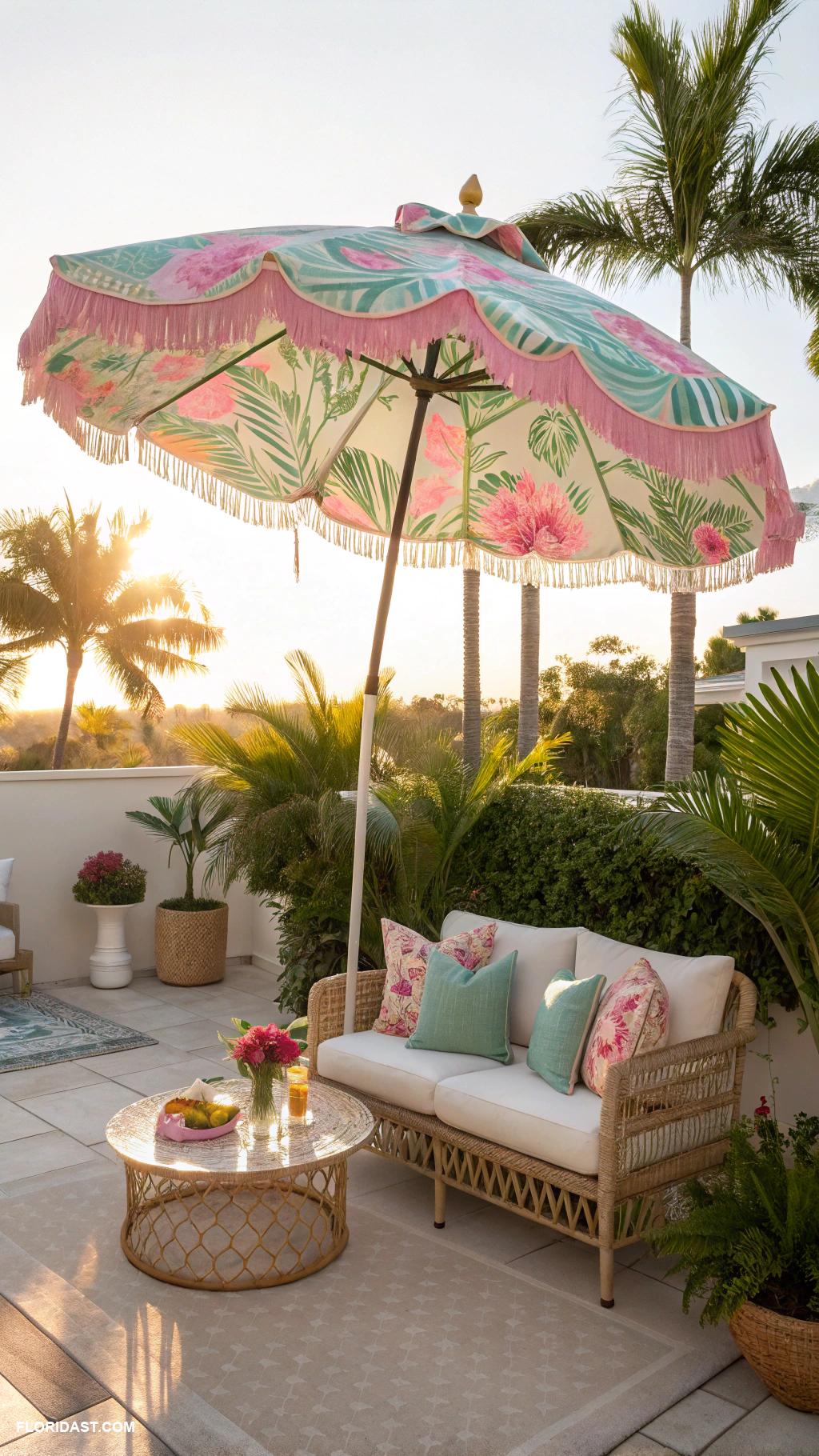patio ideas Sunshade umbrellas for protection