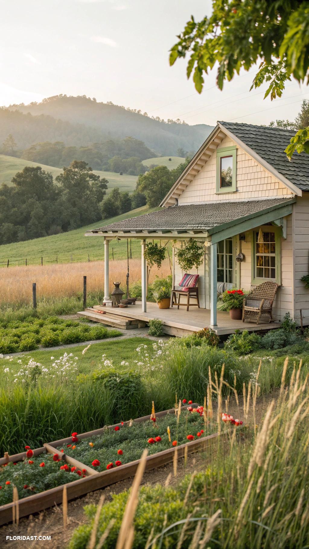 rural country homes Peaceful retreat on secluded farmland