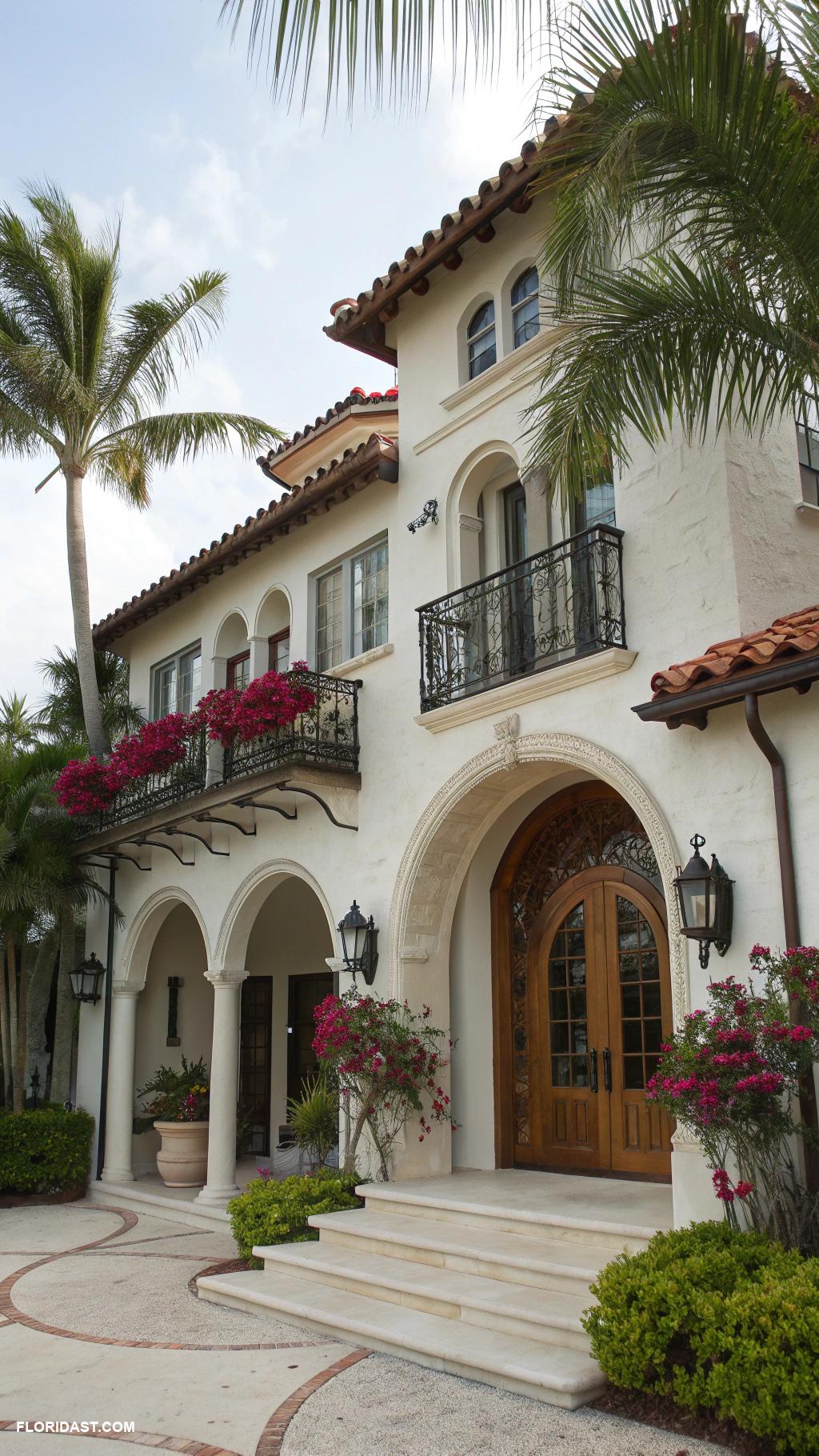 spanish style houses Coastal Spanish Revival structures in Palm Beach