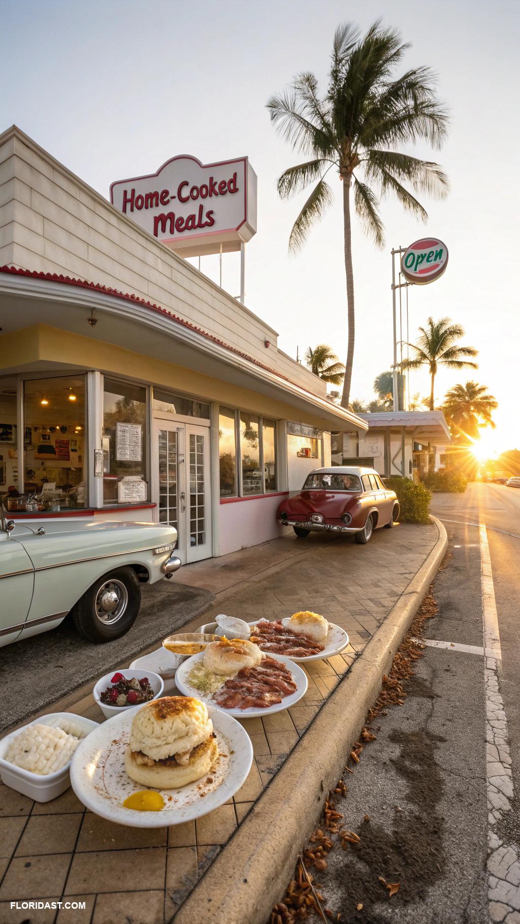 vintage florida vibes Classic Florida diners serving home cooked meals