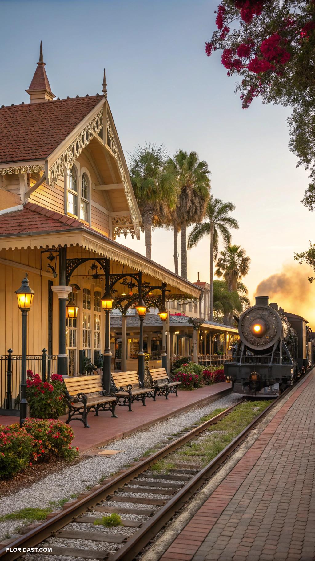 vintage florida vibes Historic train stations in small towns