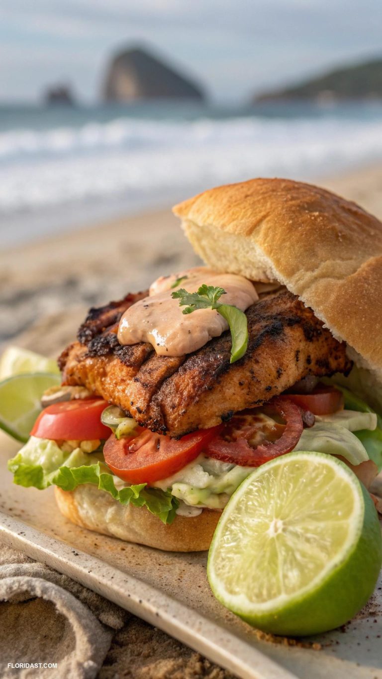 Blackened Grouper Sandwich