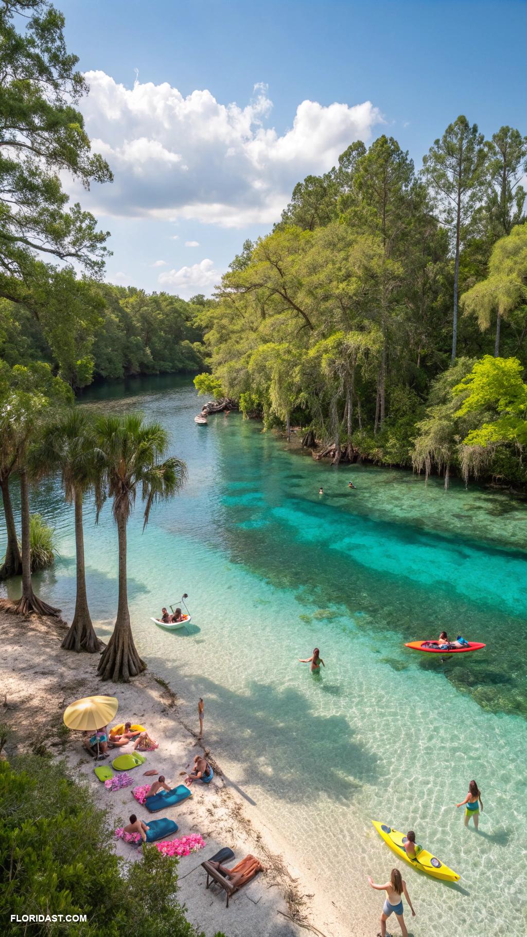 beautiful freshwater springs Blue Spring State Park