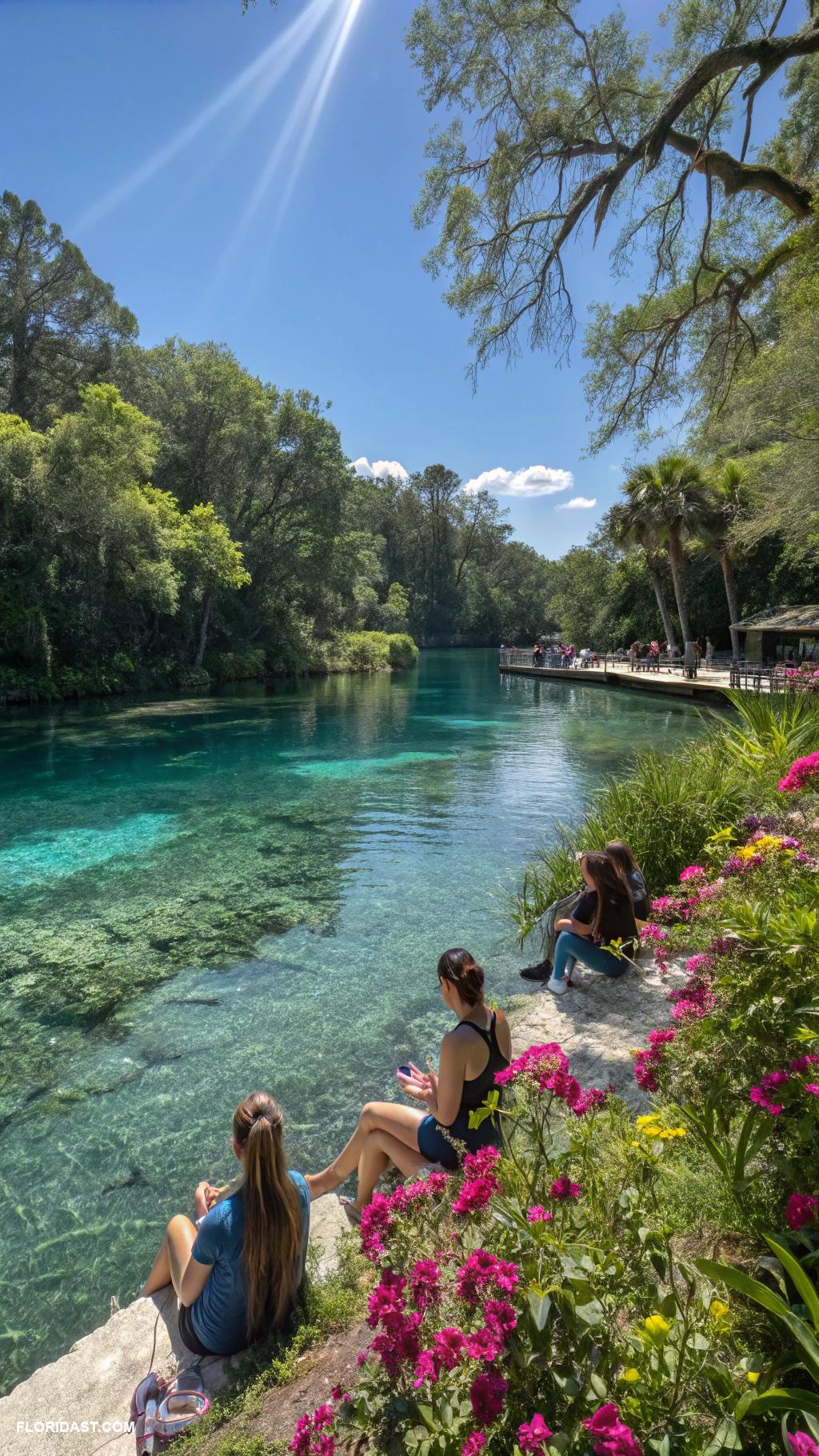 beautiful freshwater springs Fanning Springs State Park