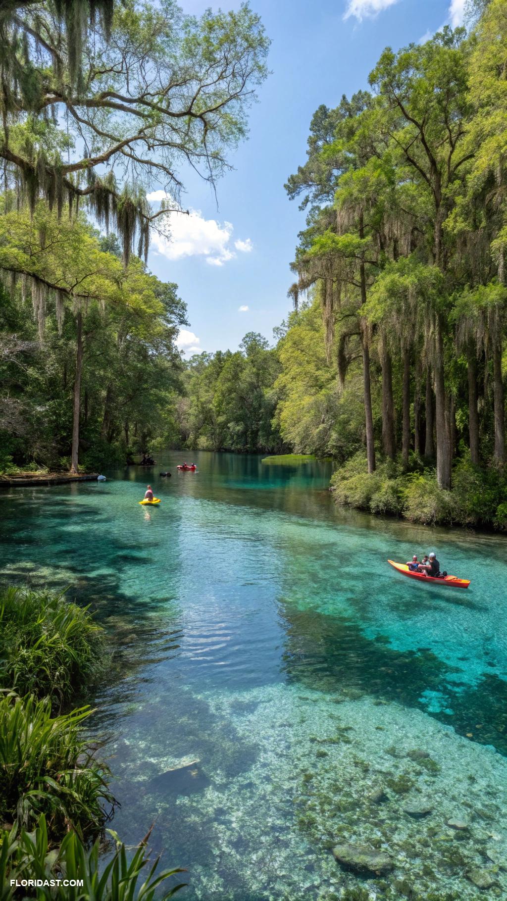 beautiful freshwater springs Ichetucknee Springs State Park