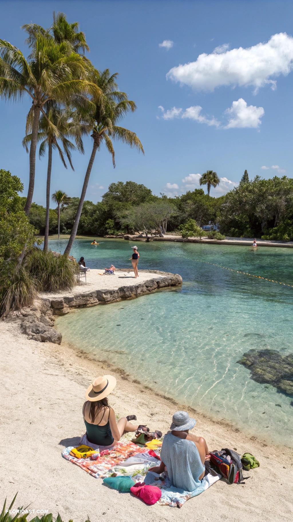 beautiful freshwater springs Peanut Island Park