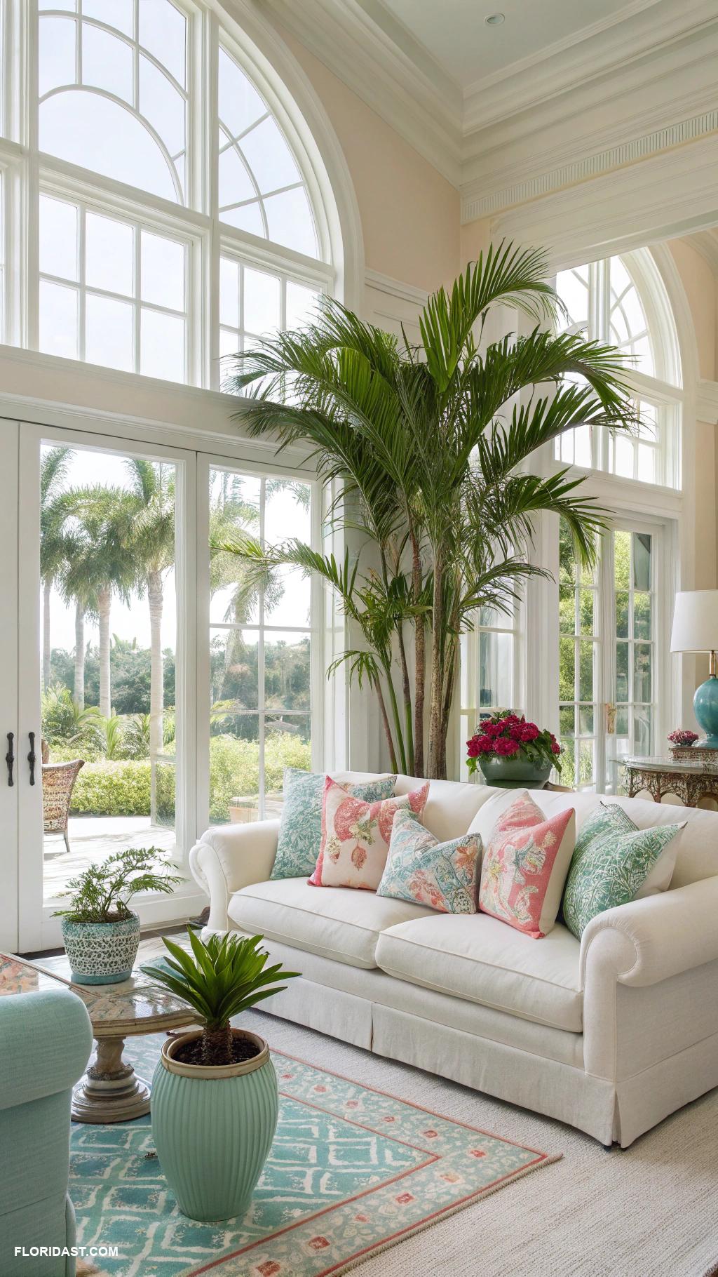 classic palm beach interior design Adding indoor tropical plants
