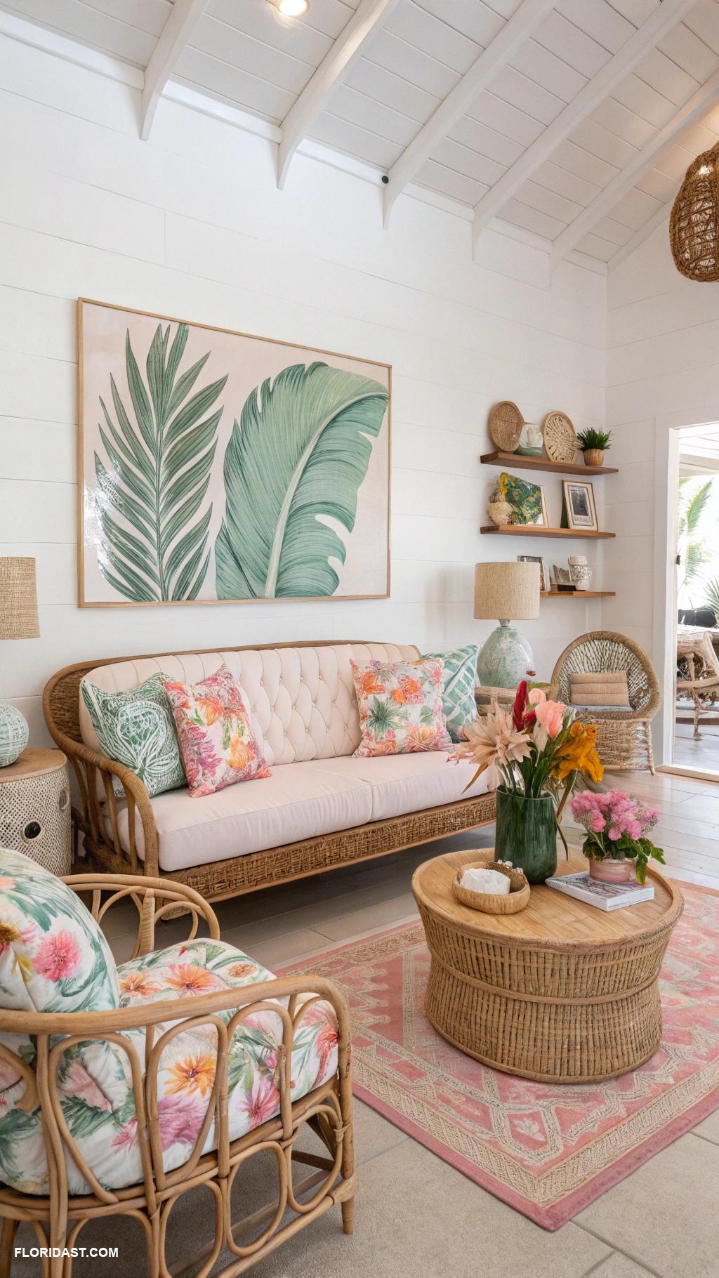 classic palm beach interior design Featuring local art and crafts