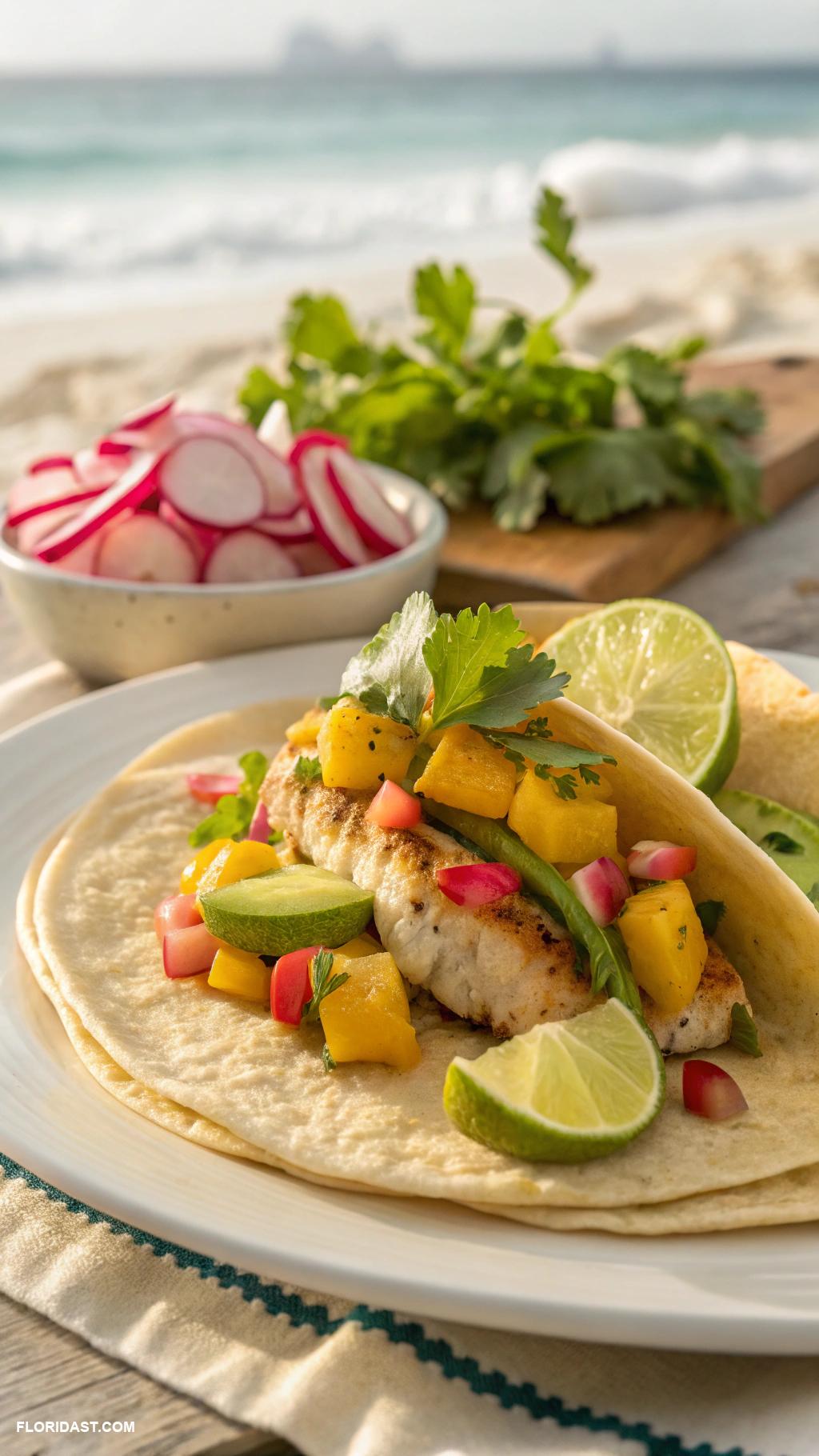 classic recipes Mahi mahi tacos with mango salsa