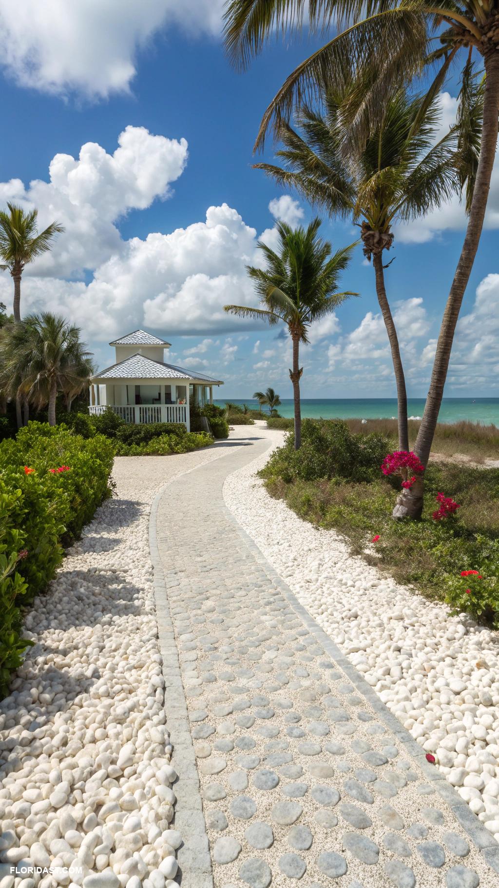 driveway ideas Shell driveways for a beach vibe