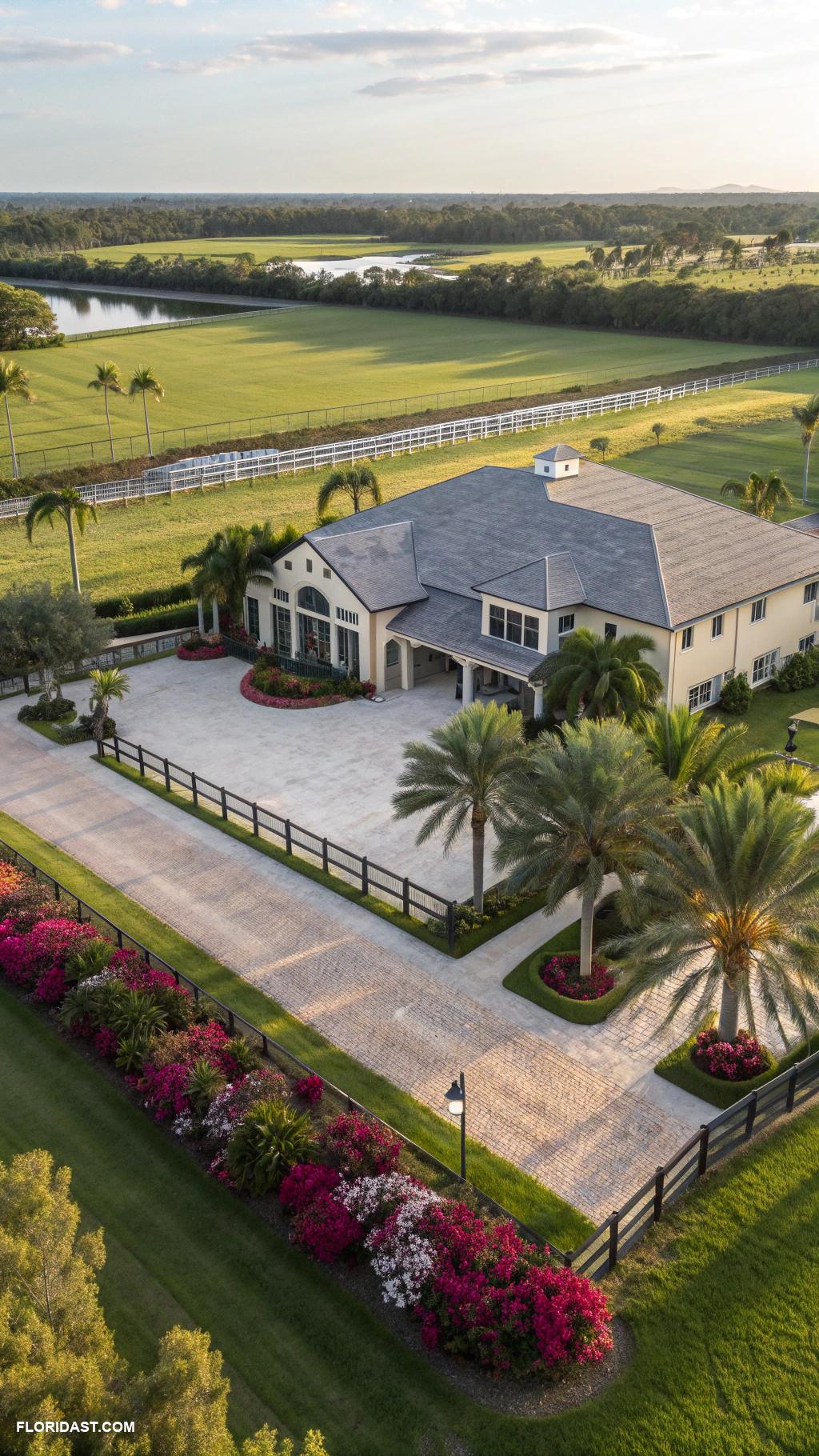 equestrian estate houses Sprawling ranch with modern amenities