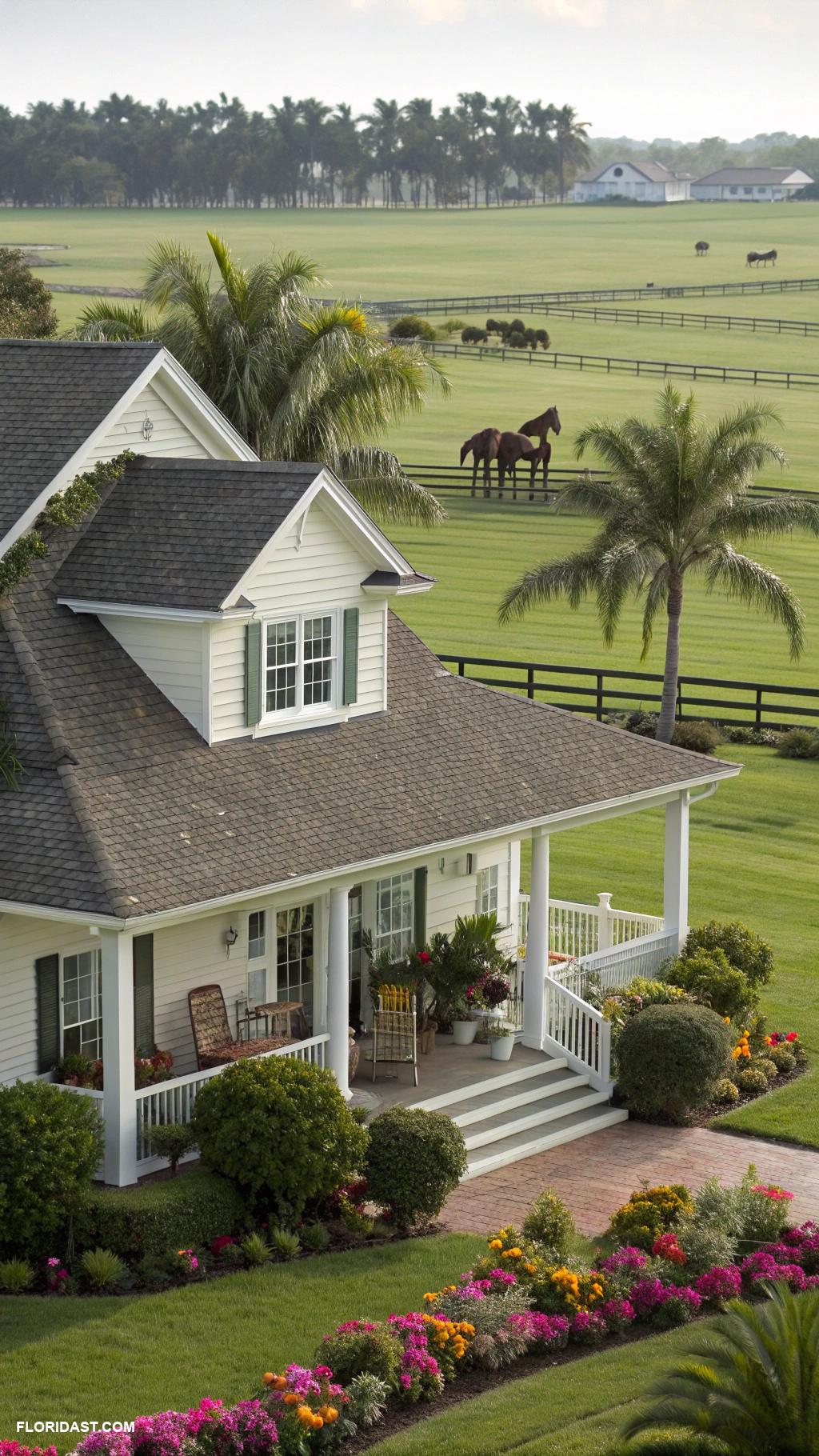 equestrian estate houses Traditional home on vast pastures