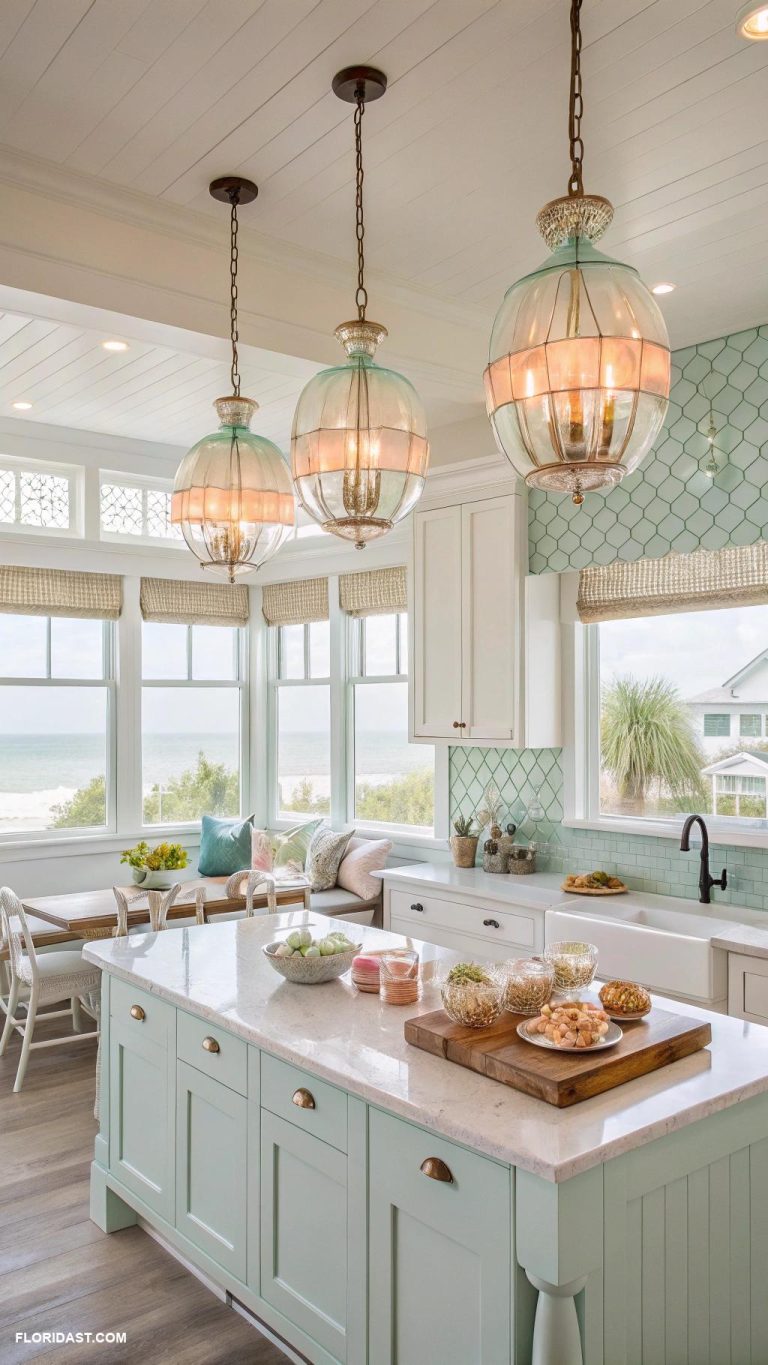 kitchen ideas Implement beachy lighting fixtures