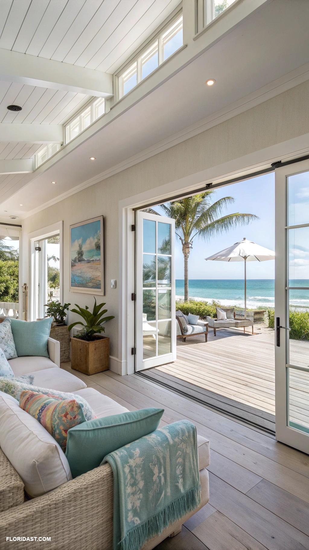 modern beach homes Indoor outdoor living space