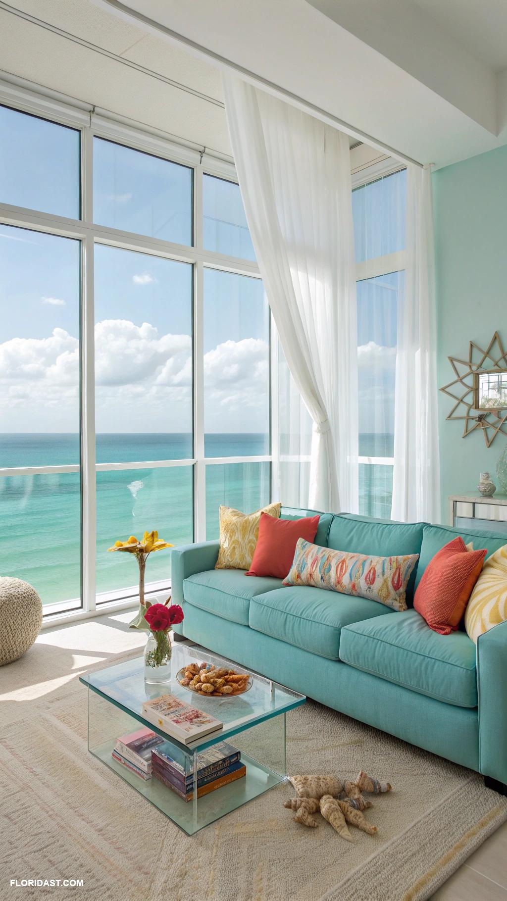 modern miami interior design Bright coastal colors for a fresh vibe