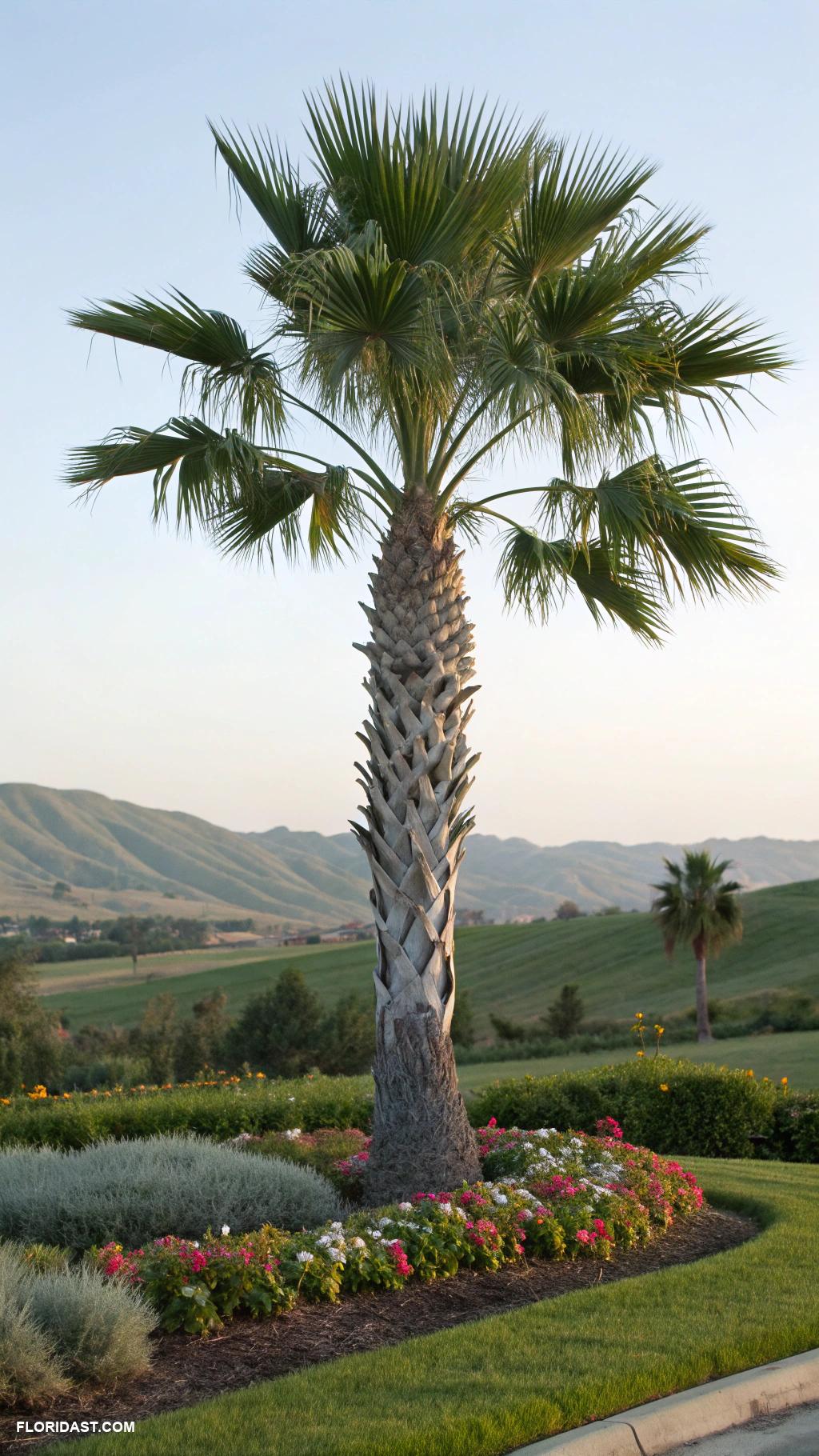 palm trees Windmill Palm thrives in cooler areas