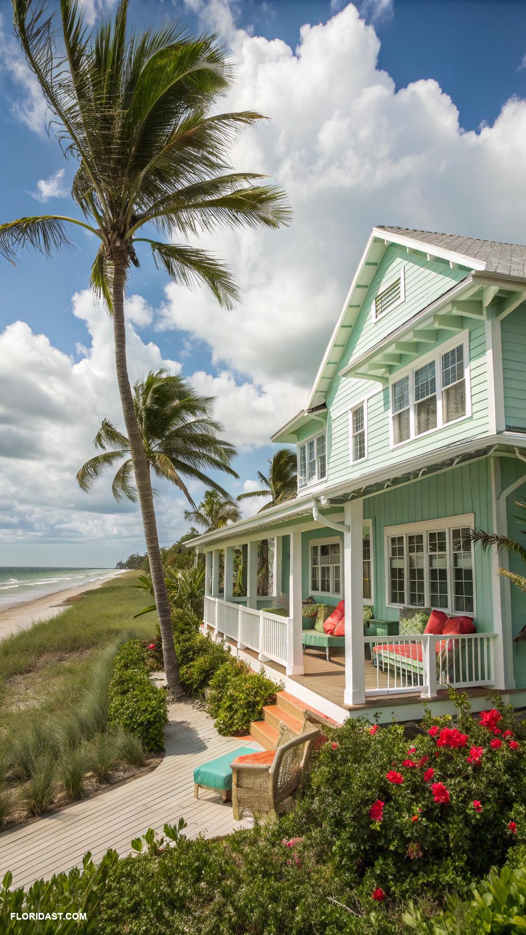 florida exterior house colors Seafoam green for a coastal touch