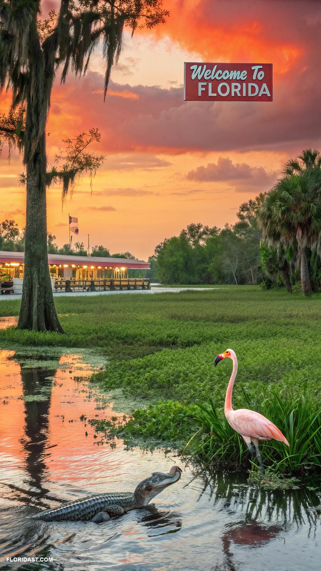 vintage florida decor Nostalgic postcards from Florida attractions