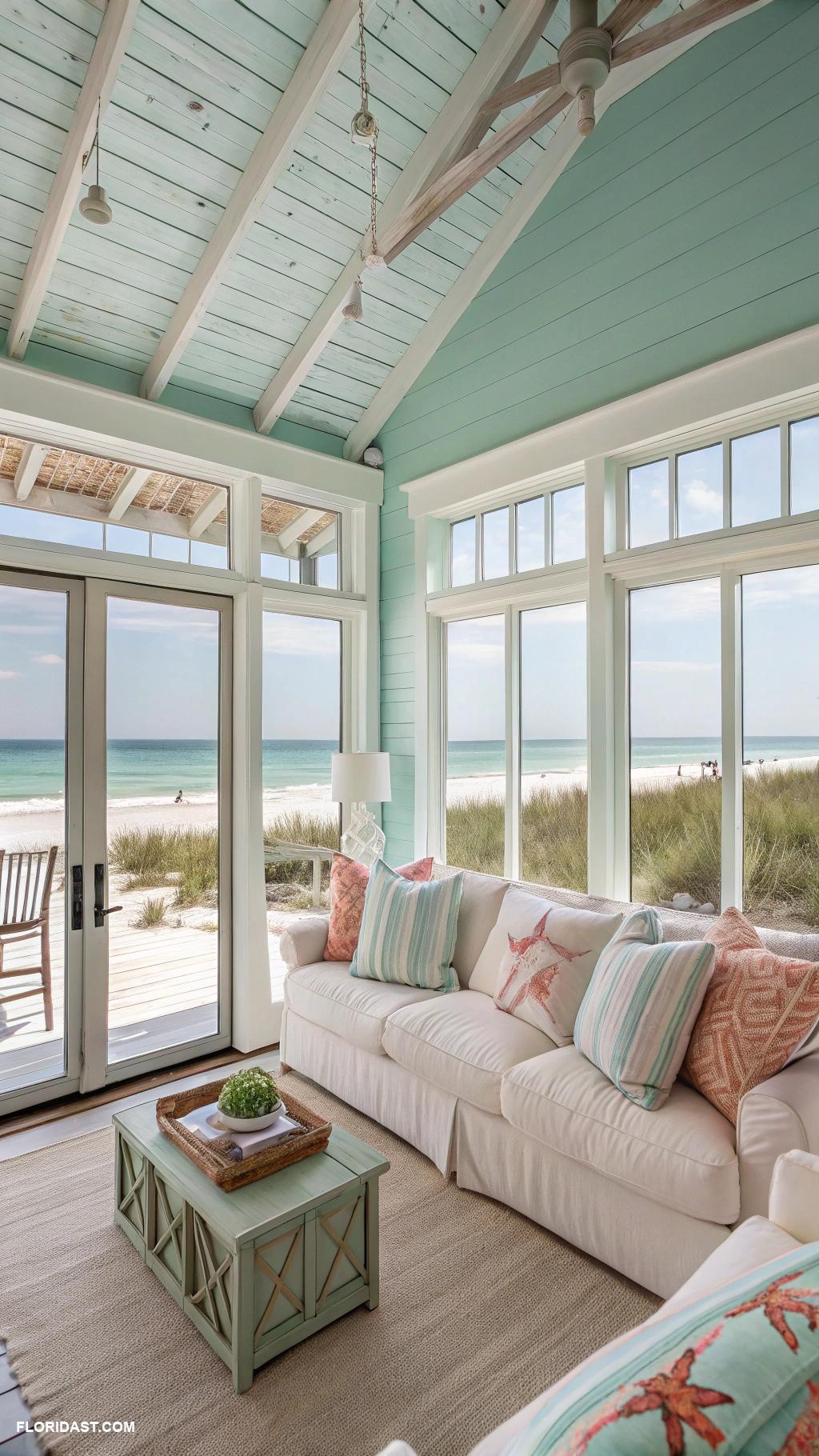 beach bungalow interior Open concept for light and air