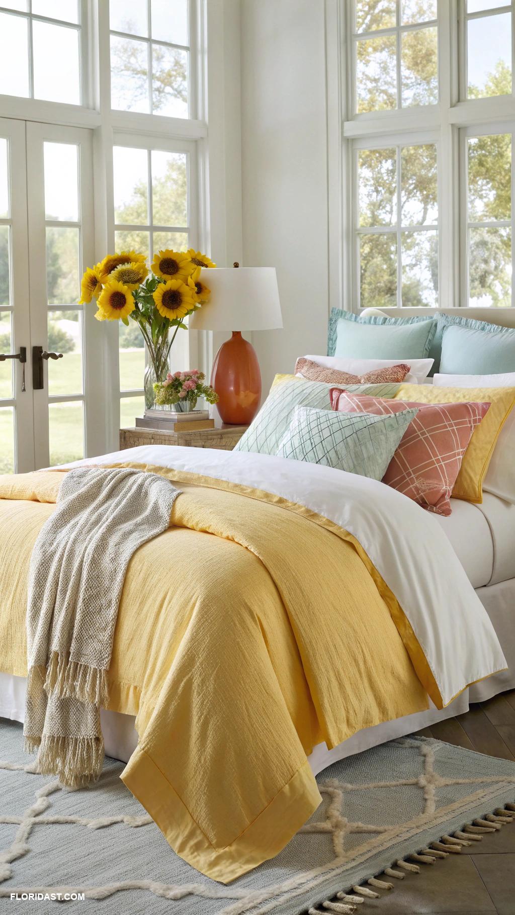 bedding ideas Sunshine yellow linens