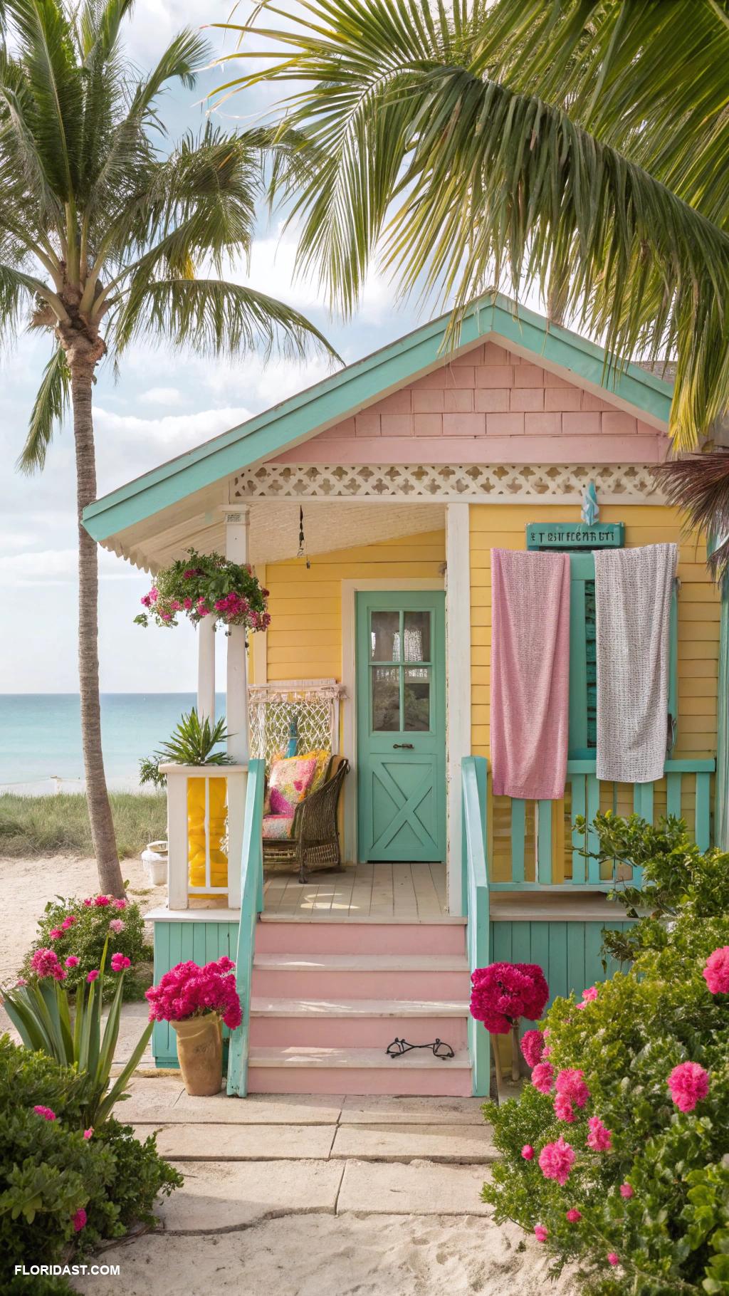 coastal bungalows Colorful bungalow in Miamis South Beach