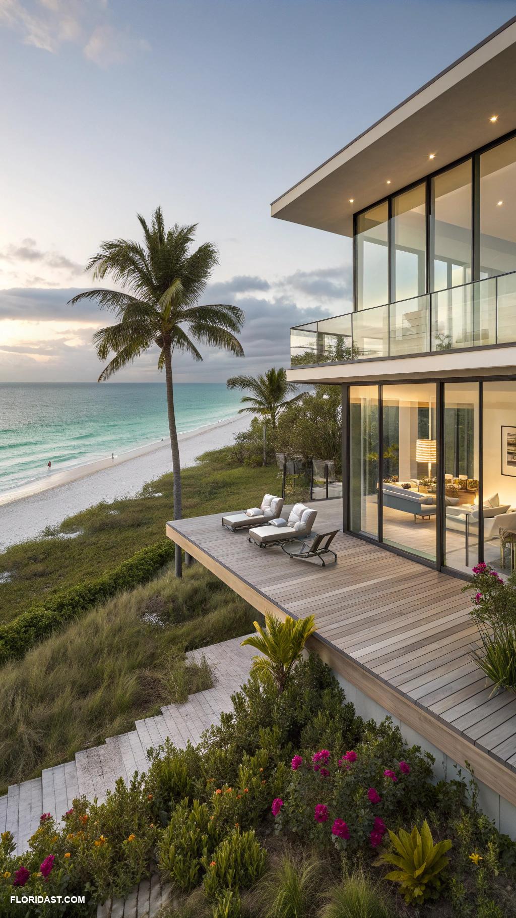 coastal bungalows Modern bungalow overlooking Siesta Key