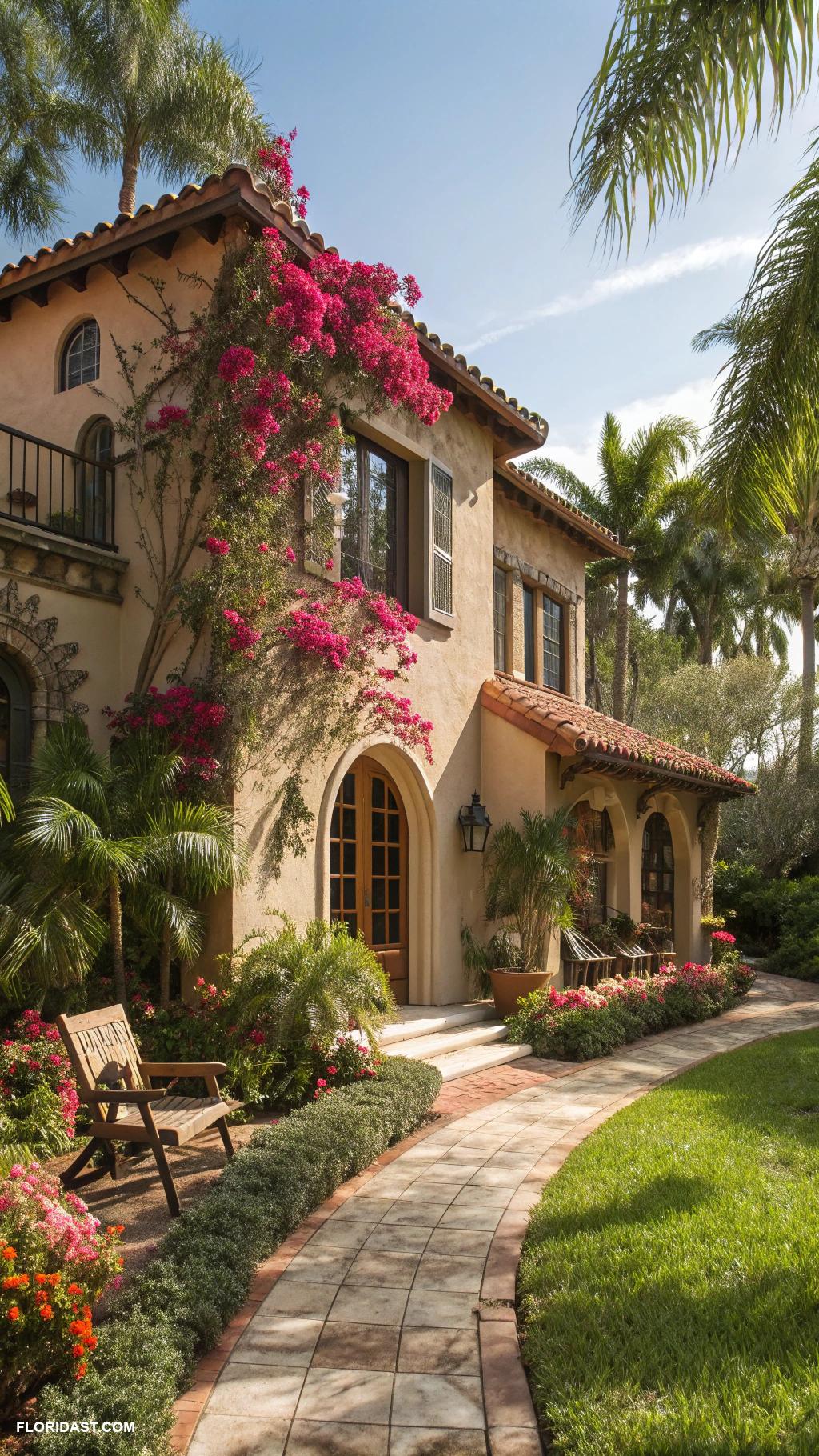 houses with southern charm Spanish revival house with tile roof