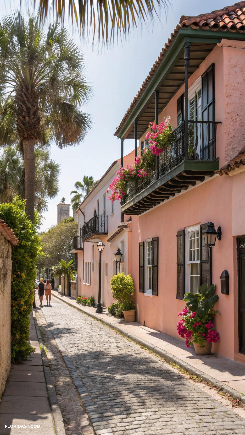 island colonial style houses St Augustine colonial architecture tours