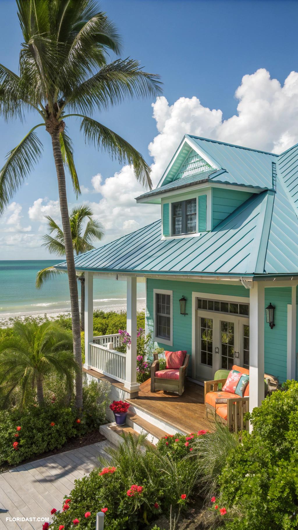 key west style houses Metal roofs for coastal resilience