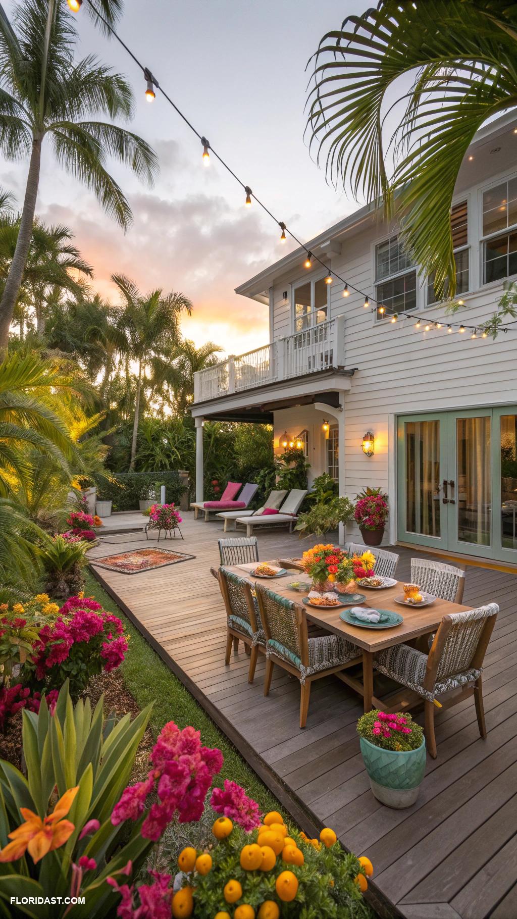 key west style houses Vibrant outdoor spaces for entertaining