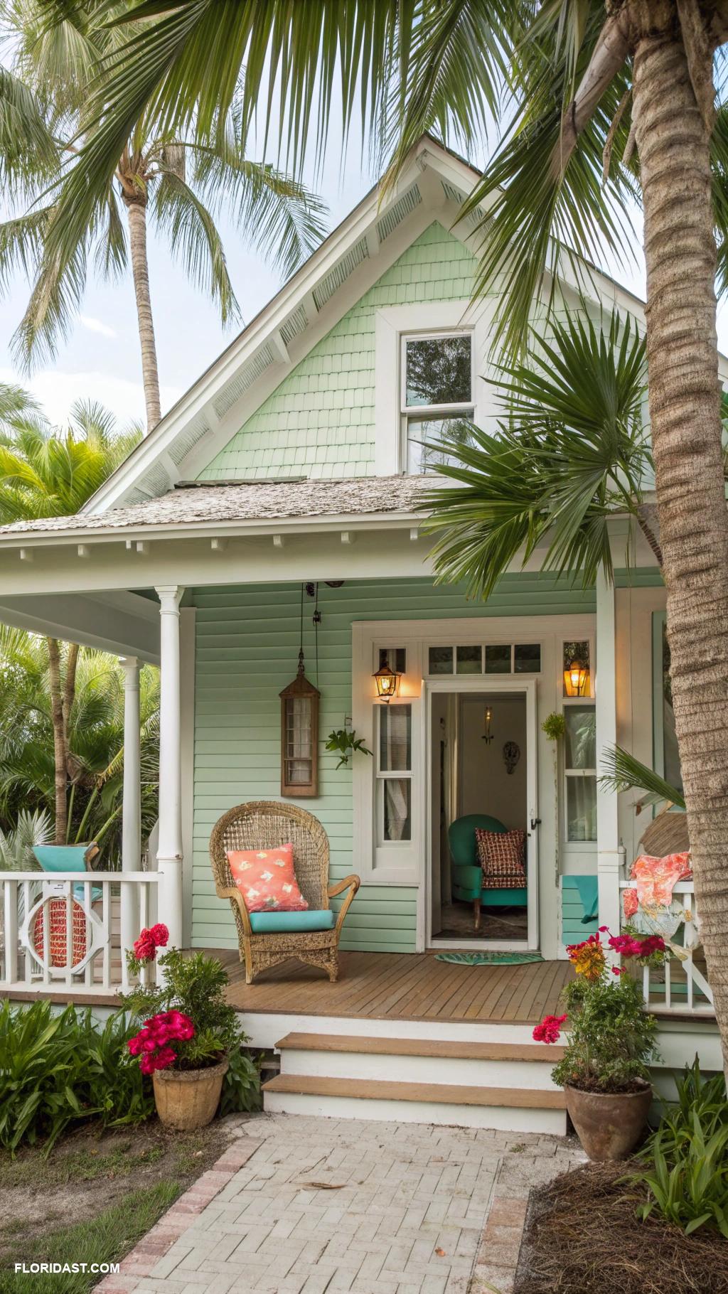 palm beach style houses Quaint cottage with beachy decor