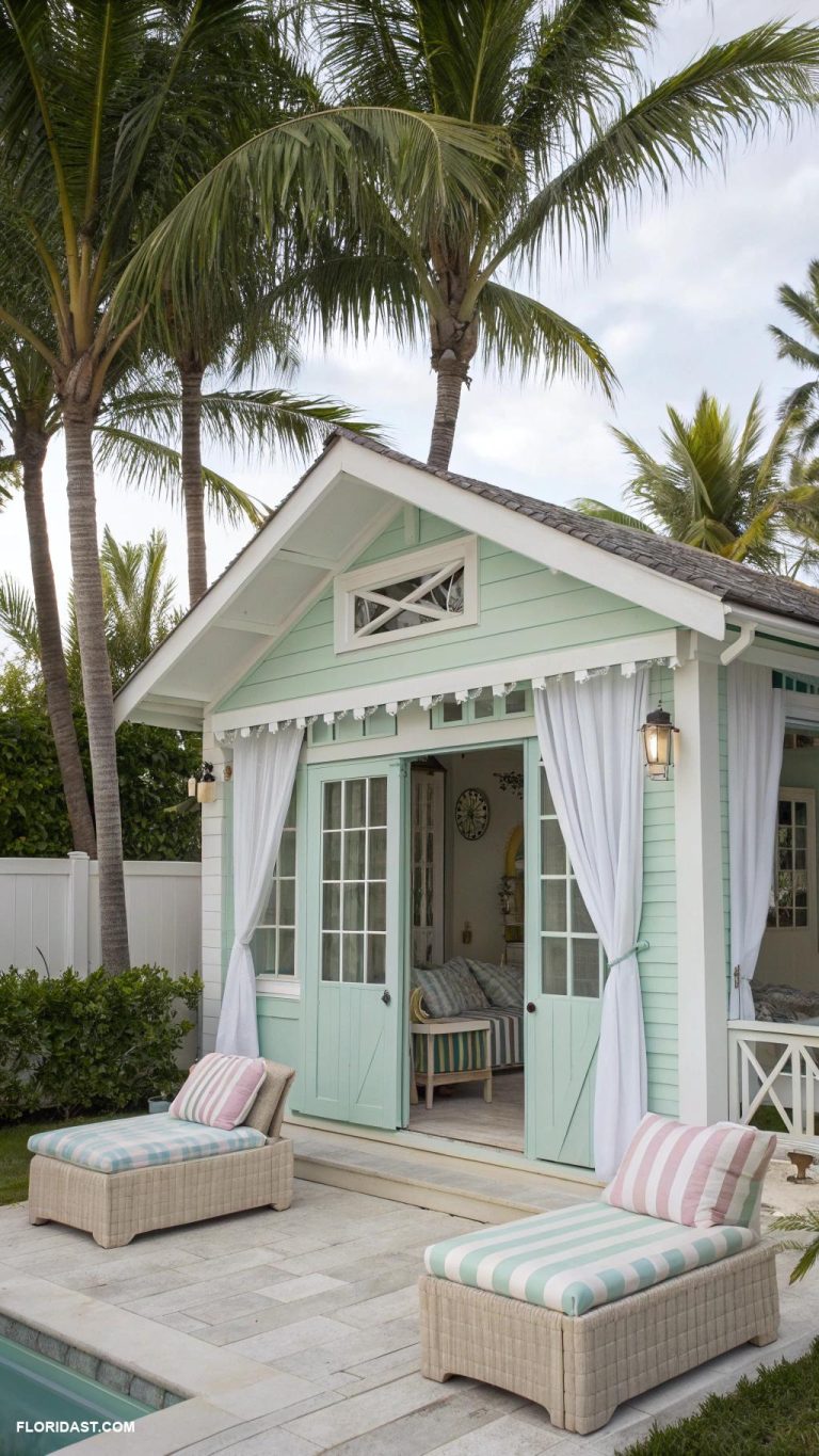 pool house cabanas Inspired by vintage beach houses