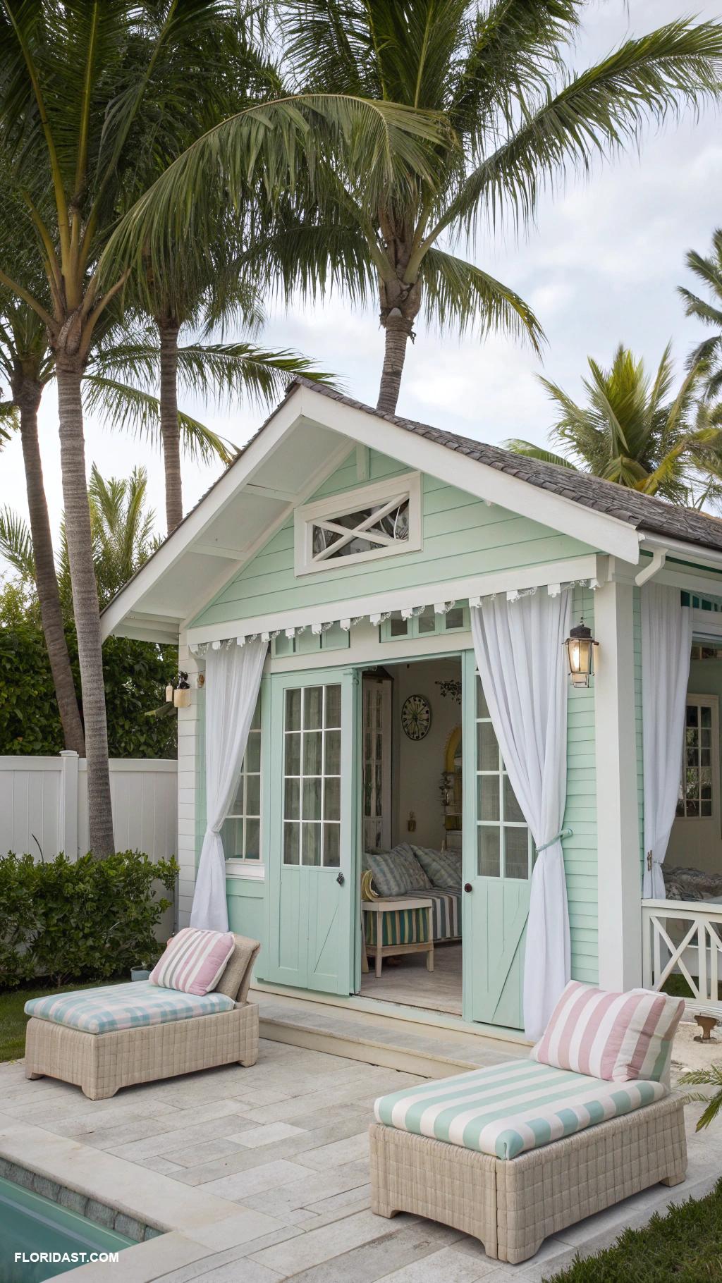 pool house cabanas Inspired by vintage beach houses