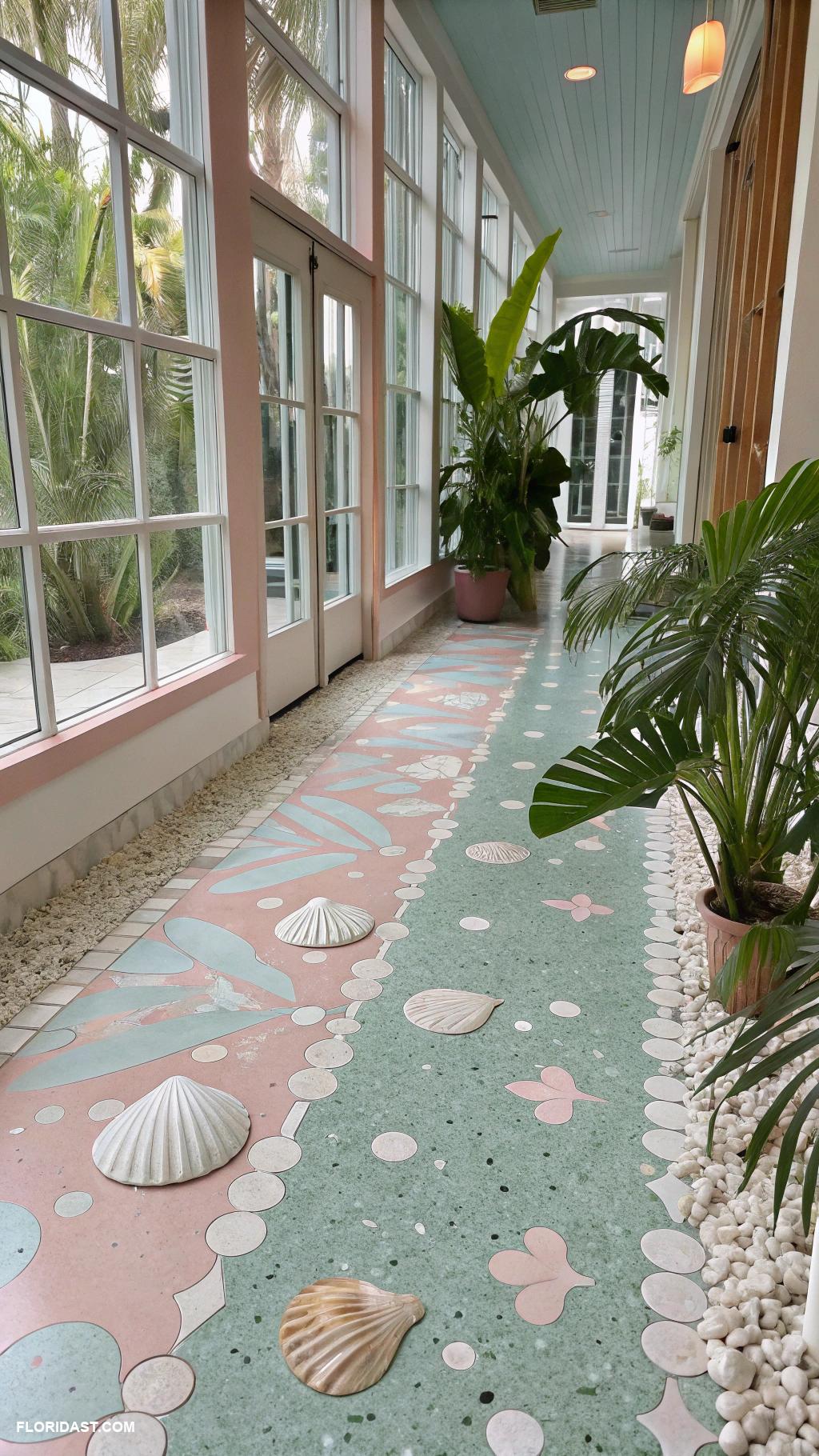 terrazzo flooring Retro pastel shades for vintage feel