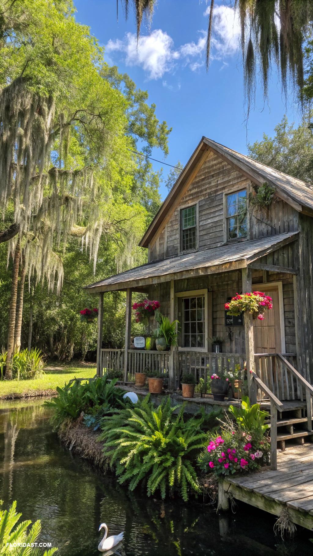 tropical cottages Rustic cabin in the Everglades surrounded by nature