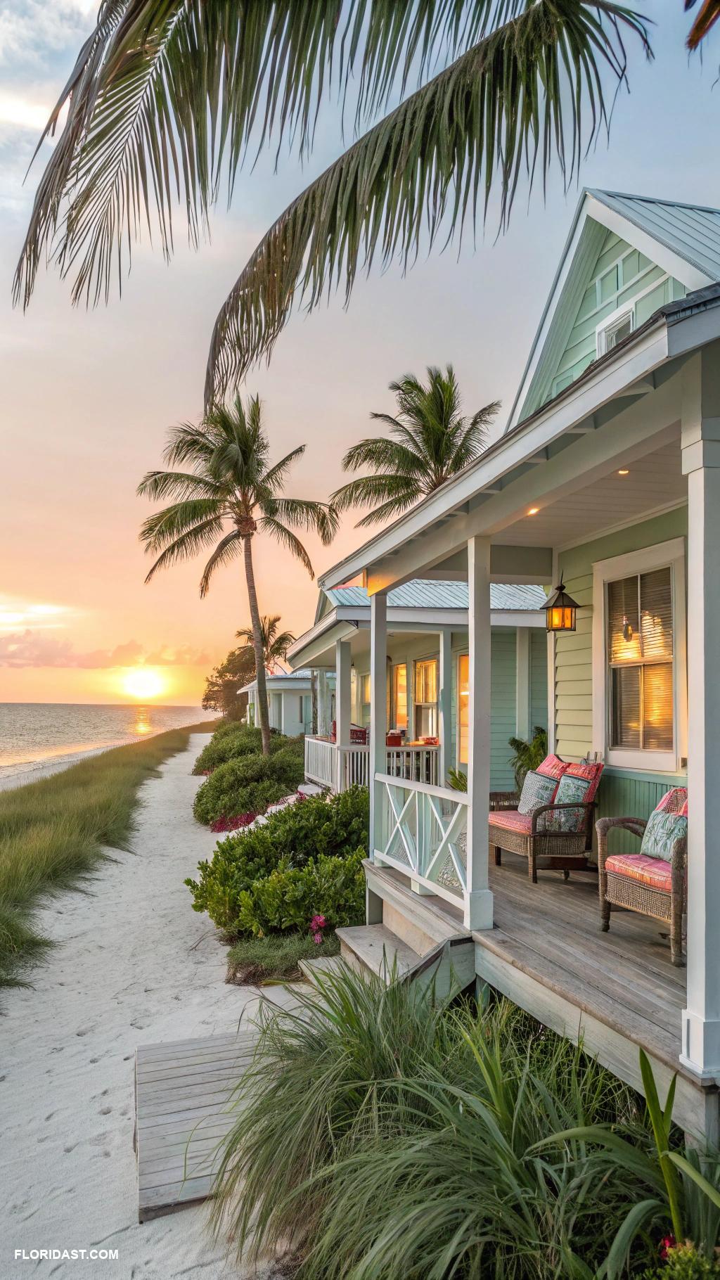 tropical cottages Seaside retreat in Sarasota with ocean views